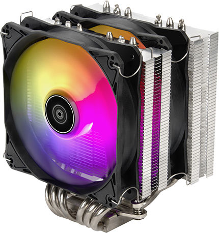 Silverstone Hydrogon D120 ARGB v2 Ψύκτρα Επεξεργαστή Διπλού Ανεμιστήρα για Socket AM4/1200/115x/1700 - Image 5