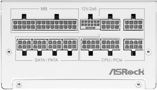 ASRock Steel Legend SL-850GW 850W Λευκό Τροφοδοτικό Υπολογιστή Full Modular 80 Plus Gold - Image 4