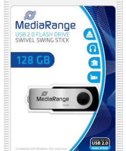 Alternative view of MediaRange 128GB USB 2.0 Stick Μαύρο