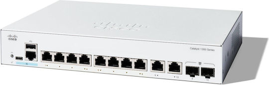 Cisco Catalyst C1300-8T-E-2G Managed L2 Switch με 10 Θύρες Gigabit (1Gbps) Ethernet και 2 SFP Θύρες - Image 4