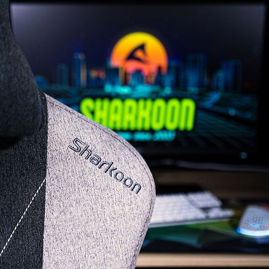 Sharkoon SKILLER SGS30 Fabric Καρέκλα Gaming Δερματίνης με Ρυθμιζόμενα Μπράτσα Black/Grey - Image 7