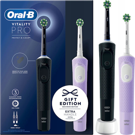 Oral-B Vitality Pro Protect X Clean Ηλεκτρική Οδοντόβουρτσα με Χρονομετρητή - Image 2