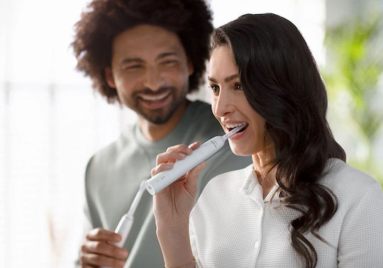Philips Sonicare 3100 Ηλεκτρική Οδοντόβουρτσα με Χρονομετρητή και Αισθητήρα Πίεσης 2τμχ White Διπλή Συσκευασία - Image 5