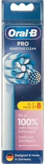 Oral-B Pro Sensitive Clean Ανταλλακτικές Κεφαλές για Ηλεκτρική Οδοντόβουρτσα BRA-860649 8τμχ - Image 3