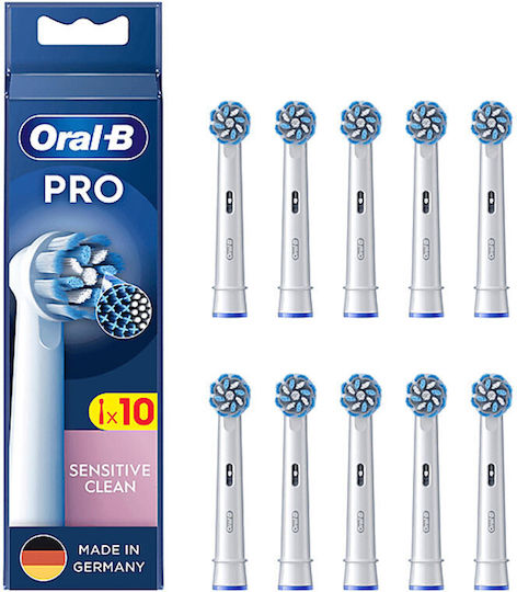 Oral-B Pro Sensitive Clean Ανταλλακτικές Κεφαλές για Ηλεκτρική Οδοντόβουρτσα BRA-860601 10τμχ - Image 4