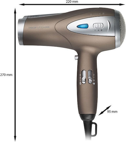 ProfiCare Πιστολάκι Μαλλιών 2200W - Image 4