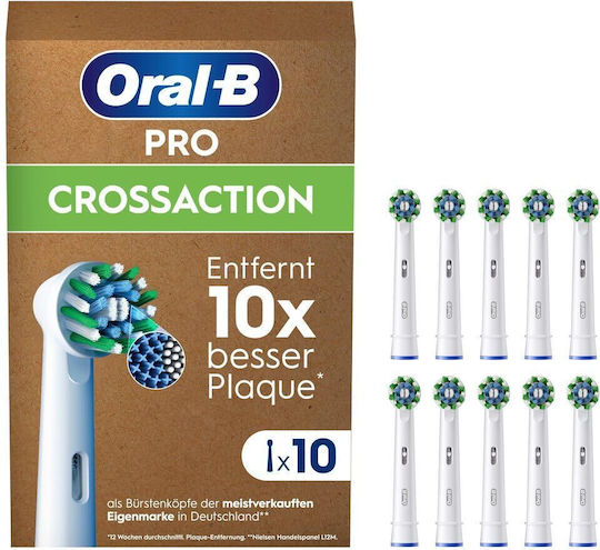 Oral-B CrossAction Ανταλλακτικές Κεφαλές για Ηλεκτρική Οδοντόβουρτσα 10τμχ - Image 2