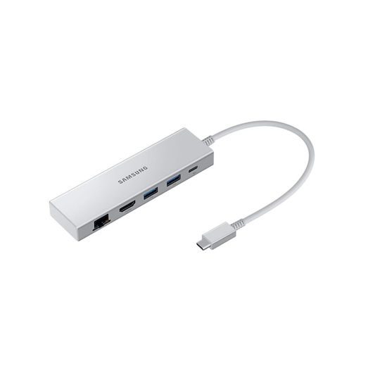 Samsung USB-C Docking Station με HDMI 4K PD Ethernet Ασημί (EE-P5400USEGEU)