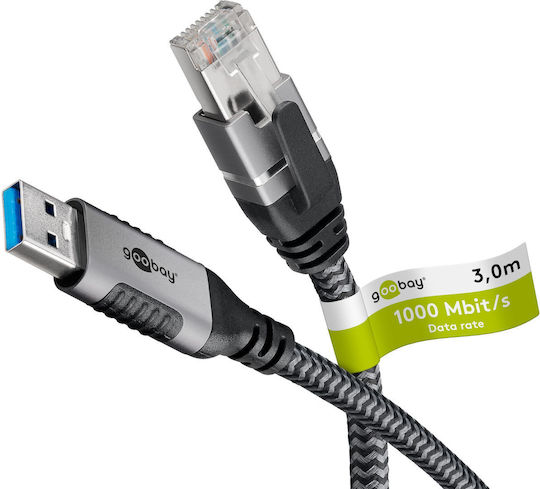 Goobay USB 2.0 Cable USB-A male - RJ45 Μαύρο 70499 - Image 3