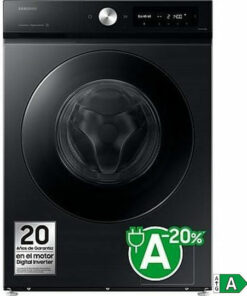 Alternative view of Samsung Πλυντήριο Ρούχων 9kg με Τεχνολογία Ατμού 1400 Στροφών Ecobubble Μαύρο WW90DB7U94GBU3