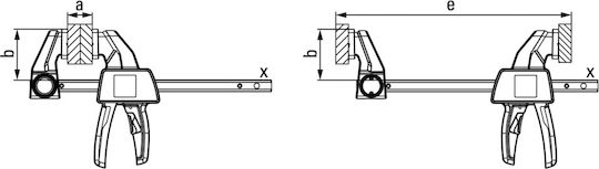 Bessey EZL45-8 Σφιγκτήρας Σκανδάλης με Μέγιστο Άνοιγμα 450mm - Image 5