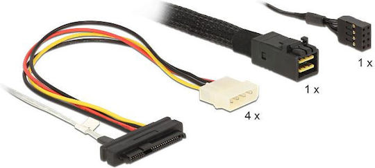 DeLock SAS - SAS Cable 50cm Μαύρο (83390) - Image 4