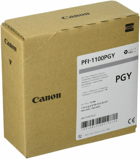 Canon PFI-1100 Γνήσιο Μελάνι Εκτυπωτή InkJet Photo Γκρι (0857C001) - Image 3