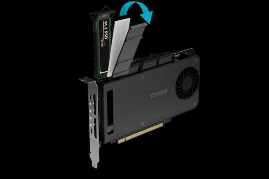 Κάρτα Icy Dock Adapter 4 X M.2 Nvme Ssd Mobile Rack Adapter Card
