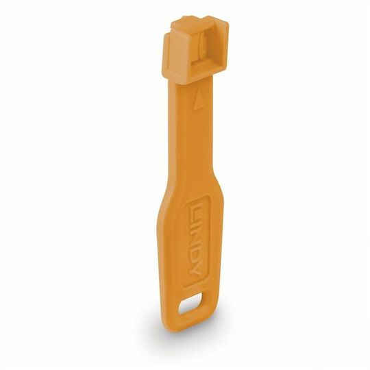Port Locks Lindy Rj45 Orange 10 Pcs + 1 Key - Image 3