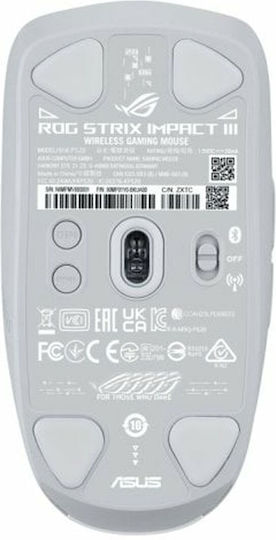 Asus ROG Strix Impact III Ασύρματο Gaming Ποντίκι Λευκό - Image 5