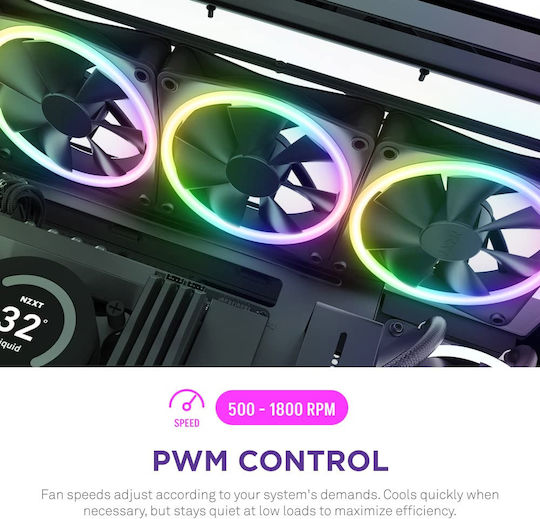 NZXT F120 RGB Duo Case Fan με Σύνδεση 4-Pin PWM - Image 5