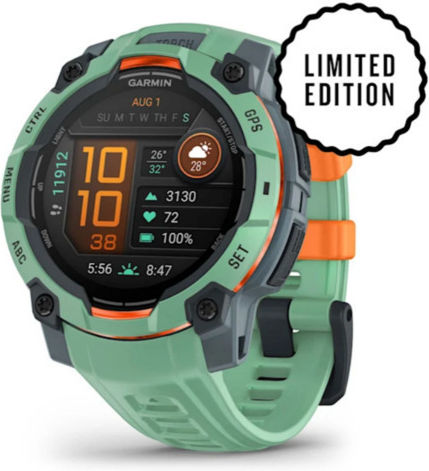 Garmin Instinct 3 AMOLED Aluminium 45mm Αδιάβροχο Smartwatch με Παλμογράφο (Neo Tropic with Neo Tropic Band) - Image 2