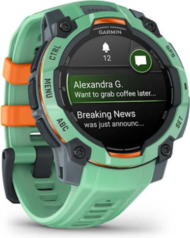 Garmin Instinct 3 AMOLED Aluminium 45mm Αδιάβροχο Smartwatch με Παλμογράφο (Neo Tropic with Neo Tropic Band) - Image 3