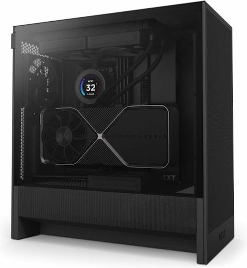 NZXT H5 Flow Midi Tower Κουτί Υπολογιστή με Πλαϊνό Παράθυρο Μαύρο - Image 6