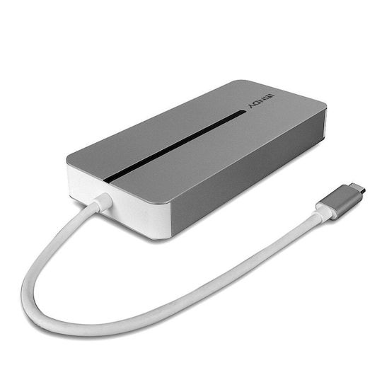 Lindy USB-C Docking Station με HDMI 4K PD Ethernet και συνδεση 2 Οθονών Γκρι (43360) - Image 8