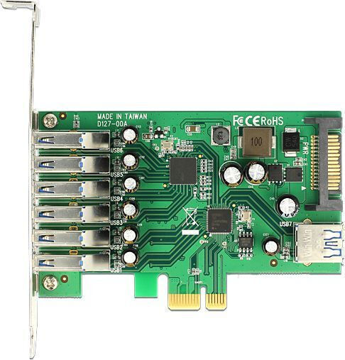 DeLock Κάρτα PCIe σε 6 εξωτερικές και 1 εσωτερική θύρα USB 3.0 (89377) - Image 4