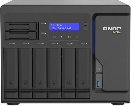 QNap TS-H886-D1602-8G NAS Tower με 6 θέσεις για HDD/SSD και 4 θύρες Ethernet - Image 5