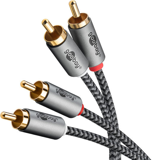 Goobay Cable 2x RCA male - 2x RCA male 2m 65293 - Image 3
