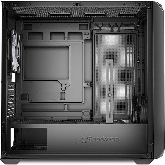 Sharkoon MK2 RGB Gaming Micro Tower Κουτί Υπολογιστή με Πλαϊνό Παράθυρο Μαύρο - Image 6