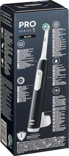 Oral-B Pro Series 1 Ηλεκτρική Οδοντόβουρτσα με Αισθητήρα Πίεσης και Θήκη Ταξιδίου Μαύρη - Image 5