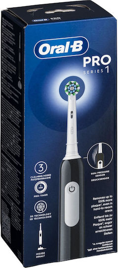 Oral-B Pro Series 1 Ηλεκτρική Οδοντόβουρτσα με Αισθητήρα Πίεσης και Θήκη Ταξιδίου Μαύρη - Image 4