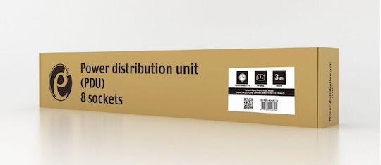 Gembird EG-PDU-014-FC14 Πολύπριζο Rack 1U 8x Schuko Μαύρο - Image 6