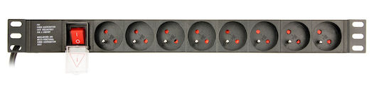 Gembird EG-PDU-014-FC14 Πολύπριζο Rack 1U 8x Schuko Μαύρο - Image 3