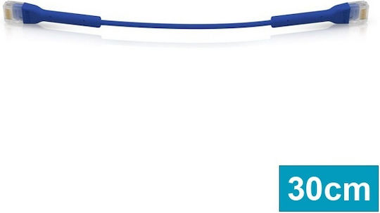 Ubiquiti U/UTP Cat.6 Καλώδιο Δικτύου Ethernet 0.3m Μπλε 1τμχ UC-PATCH-0.3M-RJ45-B - Image 3