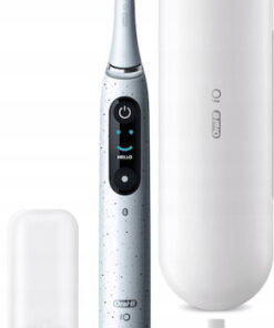 Oral-B Io Series 10 Ηλεκτρική Οδοντόβουρτσα με Χρονομετρητή, Αισθητήρα Πίεσης και Θήκη Ταξιδίου White