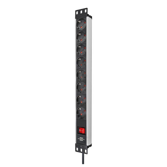 Brennenstuhl Alu Line Πολύπριζο Rack 8-WAY 1τμχ - Image 3