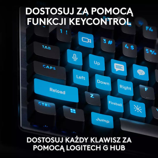 Logitech Pro X TKL Rapid Gaming Πληκτρολόγιο Tenkeyless με Magnetic διακόπτες και RGB φωτισμό (Αγγλικό US) - Image 6