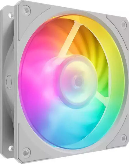 CoolerMaster Mobius 120P Case Fan με ARGB Φωτισμό και Σύνδεση 4-Pin PWM 3τμχ Λευκό - Image 6