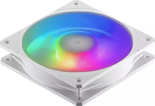 CoolerMaster Mobius 120P Case Fan με ARGB Φωτισμό και Σύνδεση 4-Pin PWM 3τμχ Λευκό - Image 8