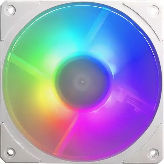 CoolerMaster Mobius 120P Case Fan με ARGB Φωτισμό και Σύνδεση 4-Pin PWM 3τμχ Λευκό - Image 4