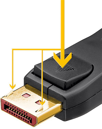 Goobay Cable DisplayPort male - DisplayPort male 2m Μαύρο (74761) - Image 2