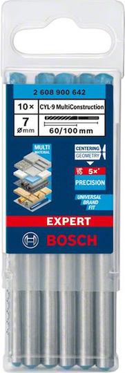 Bosch Cyl-9 Multiconstruction Σετ 10 Διαμαντοτρύπανα Καρβιδίου για Ξύλο, Δομικά Υλικά και Μέταλλο 2608900642 - Image 3