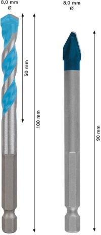 Bosch Expert HEX-9 HardCeramic Σετ 2 Διαμαντοτρύπανα για Δομικά Υλικά 6501040010094 - Image 2
