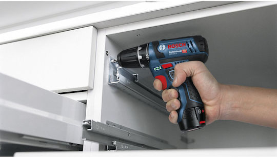 Bosch GSR 12V-15 Professional Δραπανοκατσάβιδο Μπαταρίας 12V 2x2Ah 060186810H - Image 4