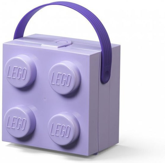 LEGO Box Πλαστικό Παιδικό Δοχείο Φαγητού Μωβ 16.56 x 16.5 x 11.7εκ. 40240004 - Image 2
