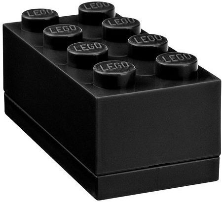 LEGO Mini Πλαστικό Παιδικό Δοχείο Φαγητού Μαύρο 40121733 - Image 2