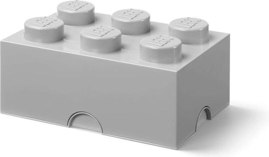 LEGO Πλαστικό Παιδικό Δοχείο Φαγητού Γκρι 40000805