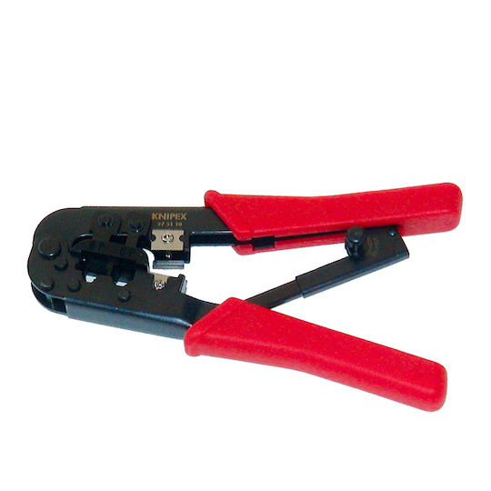 Knipex Πρέσα Ακροδεκτών Δικτύου RJ12, RJ45 με Απογυμνωτή & Μηχανισμό Καστάνιας (Μήκος 190mm) 97 51 10 - Image 7
