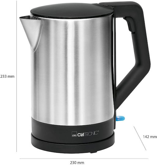 Clatronic WKS 3692 Βραστήρας 1.5lt 2200W Μαύρος