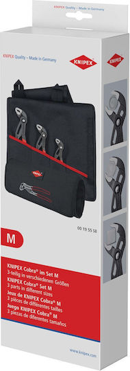 Knipex Cobra 3τμχ Σετ Γκαζοτανάλιες 250mm 00 19 55 S8 3τμχ - Image 2